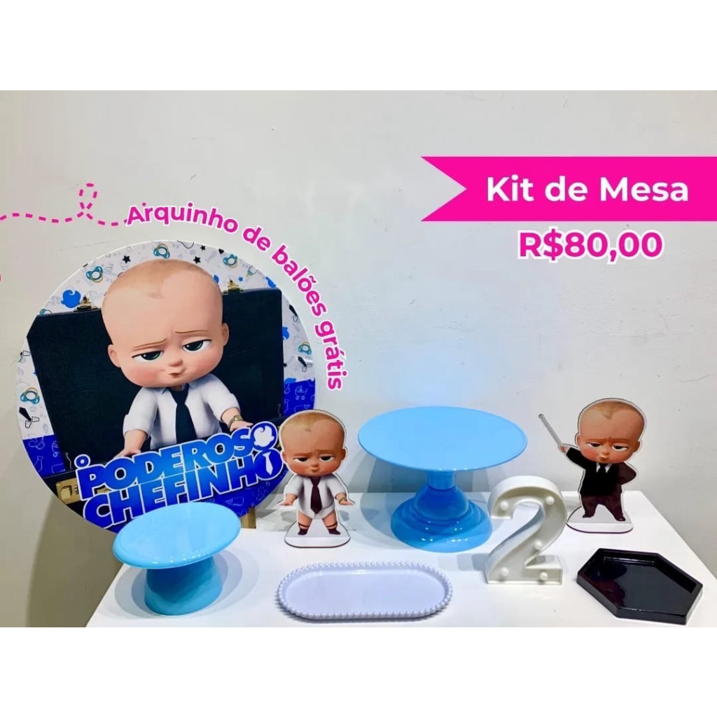 Kit de Mesa Poderoso Chefinho - Creare Decorações 