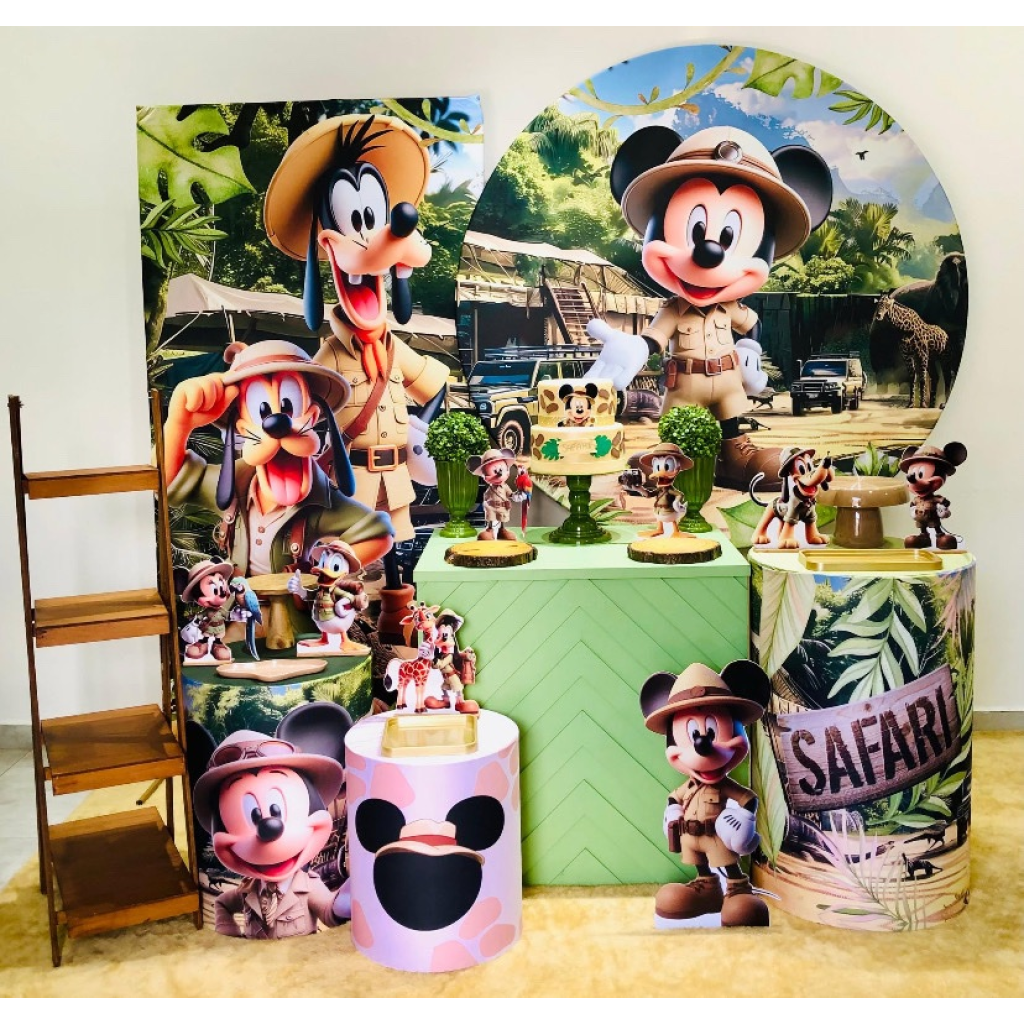 Mickey Safari Ia Kit 3 - Creare Decorações 