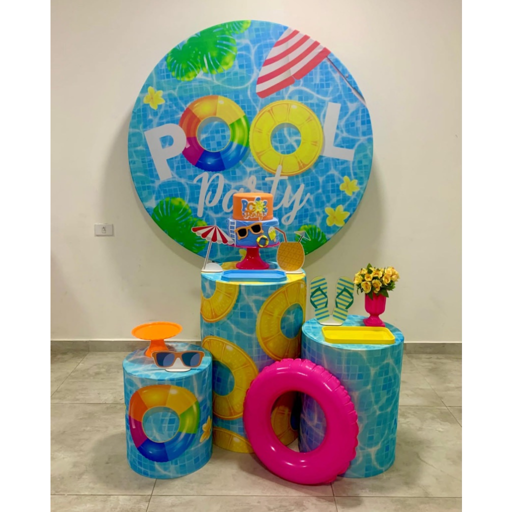 Pool Party Menina Kit 1 - Creare Decorações 
