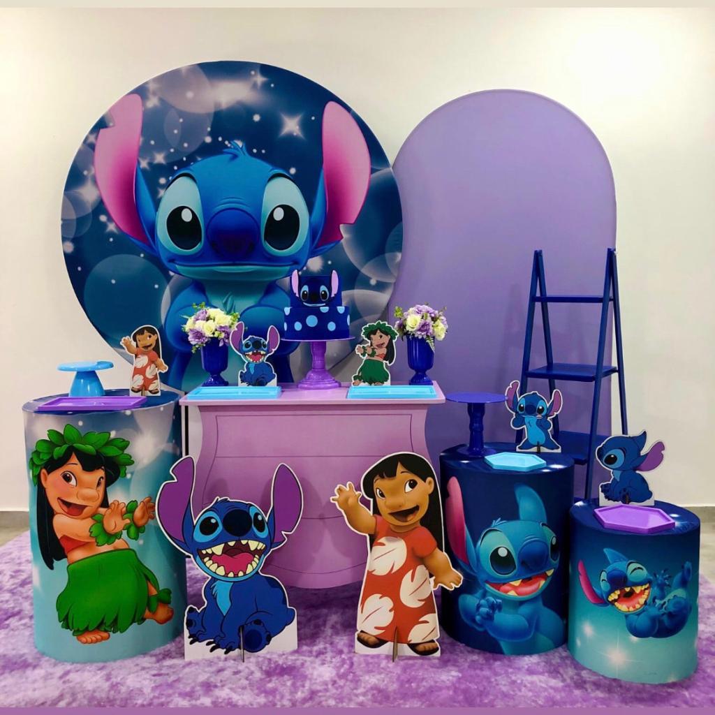 Lilo & Stitch Lilás Kit 3 - Creare Decorações 