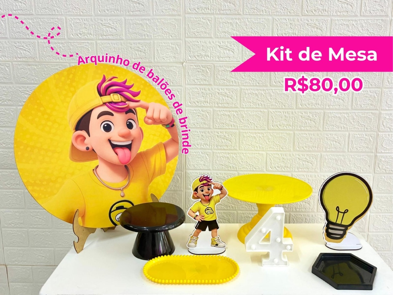 Kit de Mesa Leozinho - Creare Decorações 
