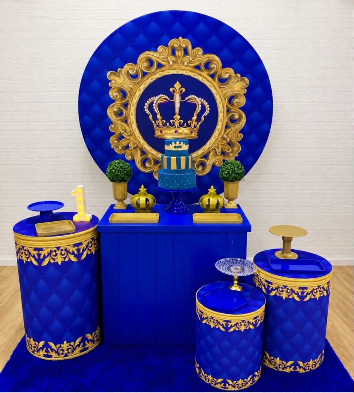 Realeza Azul - Kit 2 - Creare Decorações 