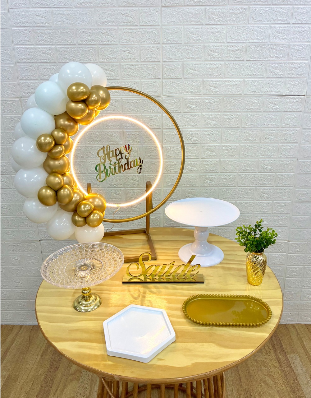 Kit de Mesa 1 - Happy Birthday - Creare Decorações 
