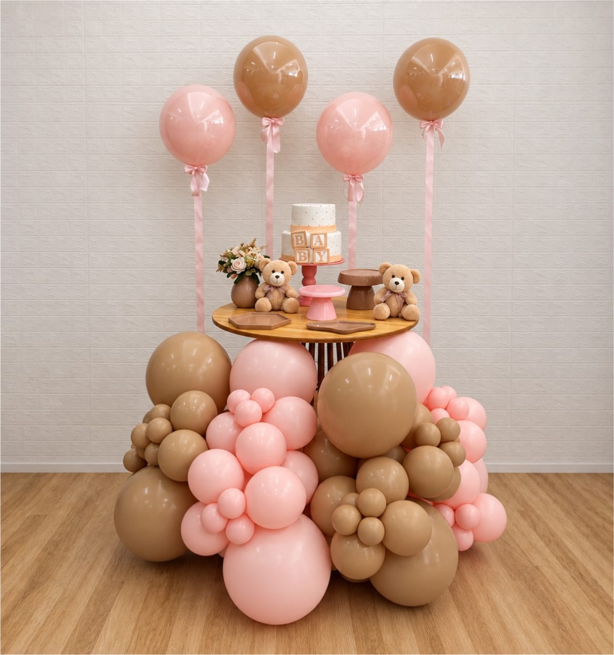 Sublime Rosa E Bege - Vime - Creare Decorações 