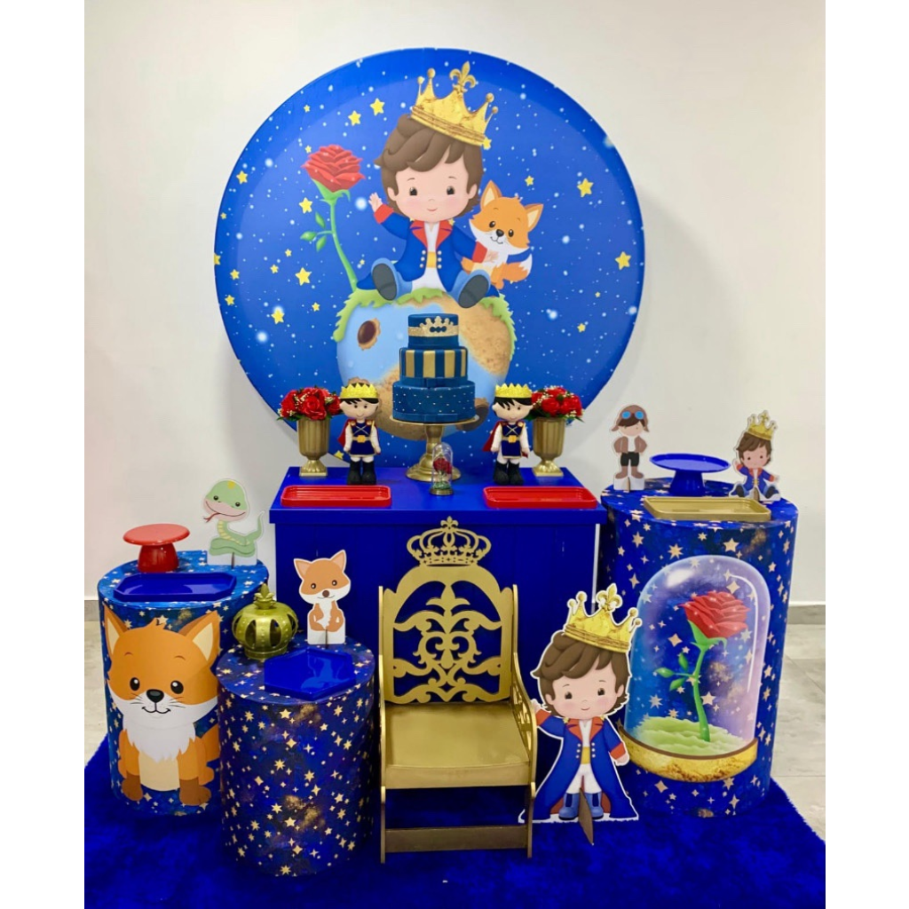 Pequeno Príncipe - Kit 2 + Cadeirinha Realeza - Creare Decorações 