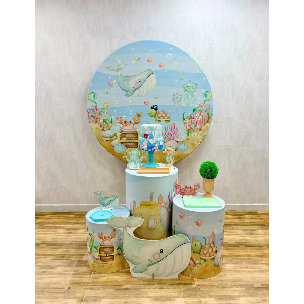 Fundo Do Mar - Kit 1 - Creare Decorações 