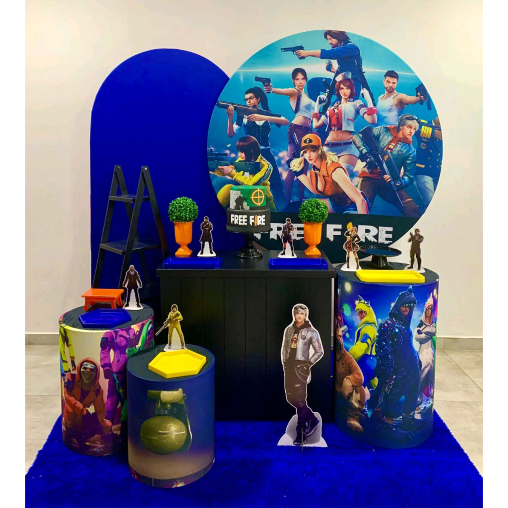Free Fire - Kit 3 - Creare Decorações 
