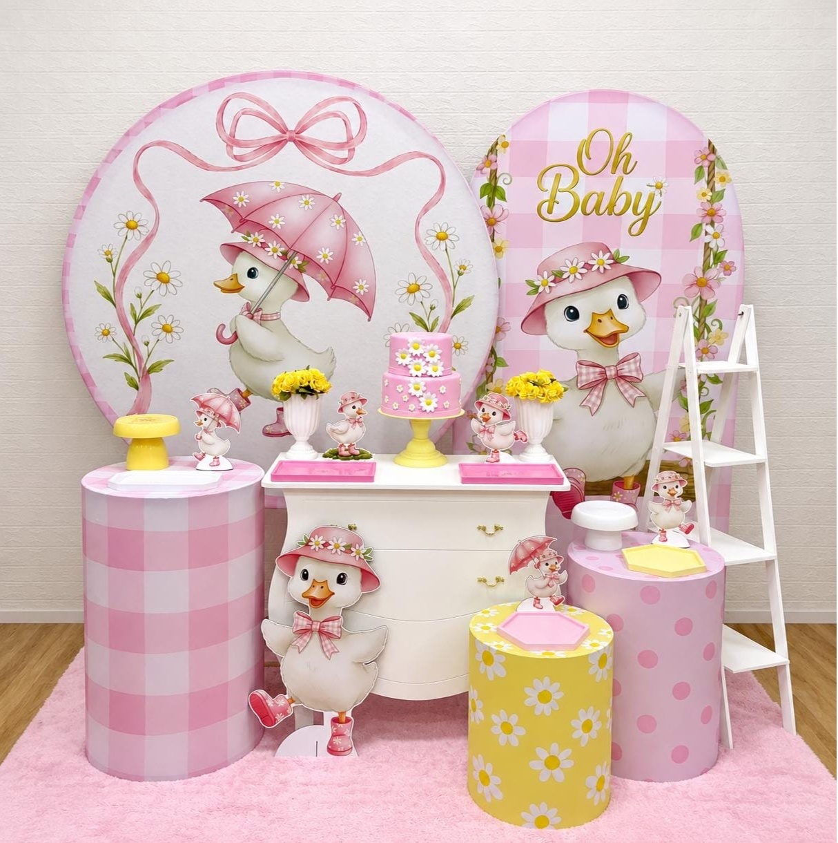 Patinha Rosa - Kit 3 - Creare Decorações 