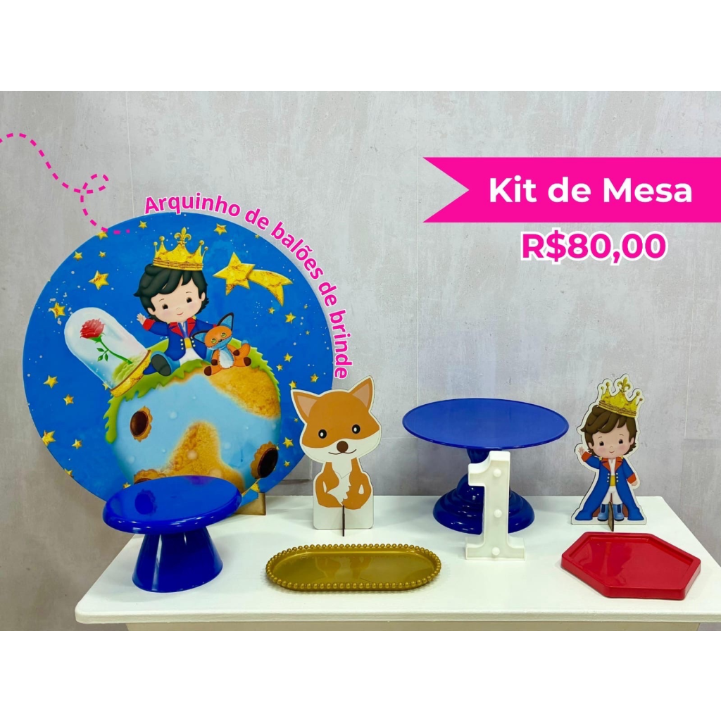 Kit de Mesa - Pequeno Principe - Creare Decorações 