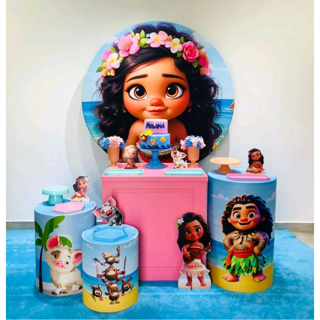 Moana Cute Ia - Kit 2 - Creare Decorações 