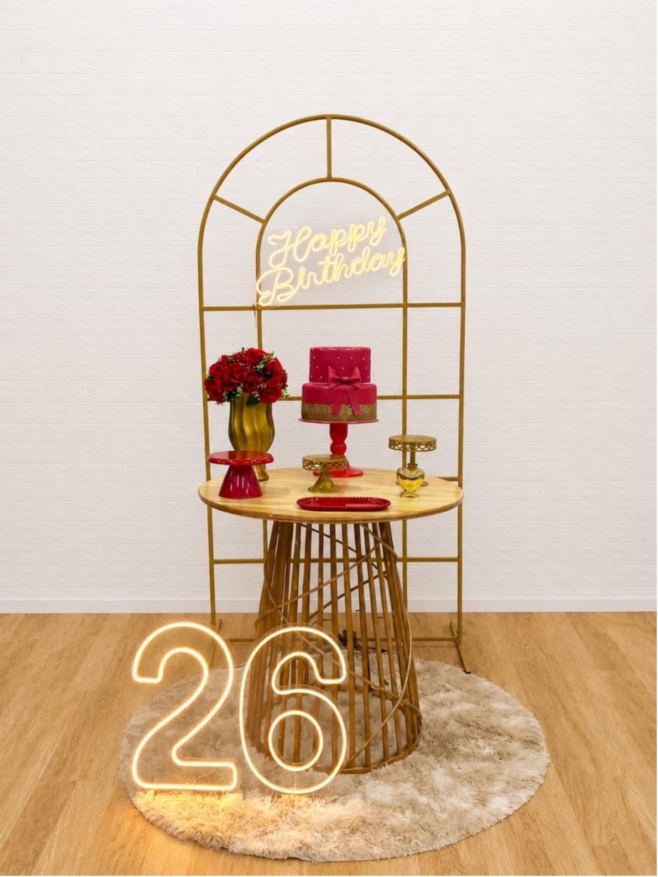 Vermelho E Dourado - Coleção Vime - Creare Decorações 