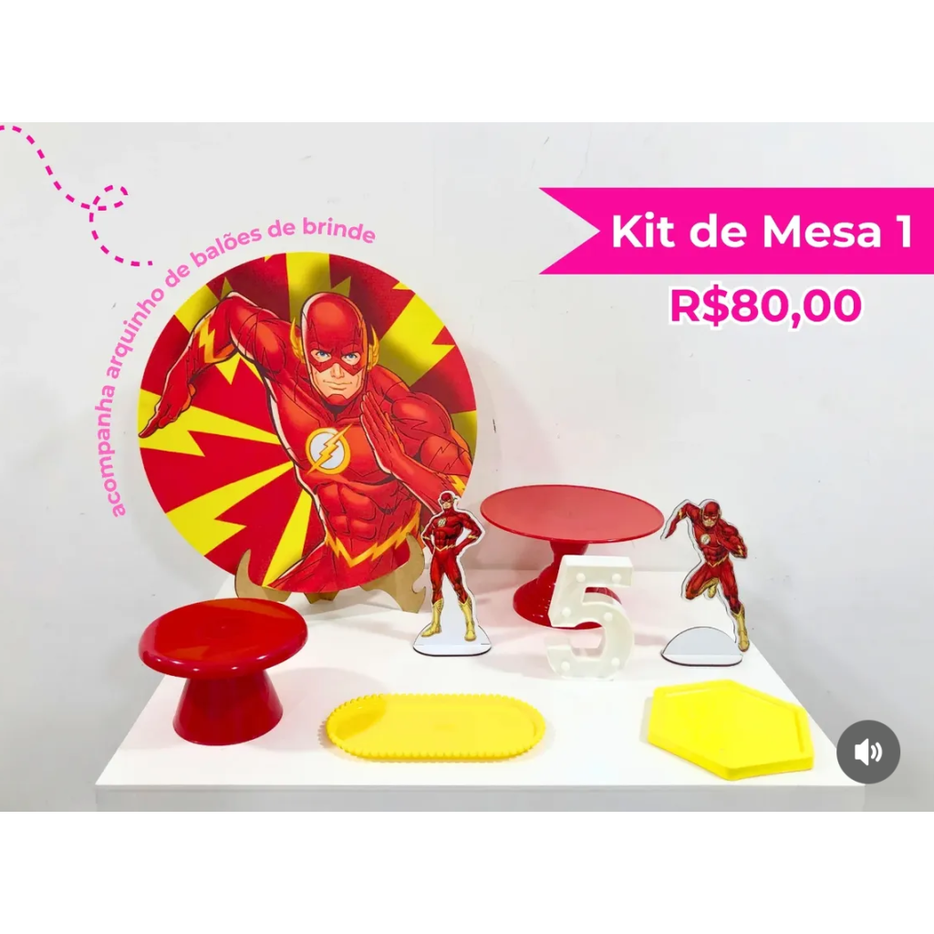 Kit de Mesa Flash - Creare Decorações 