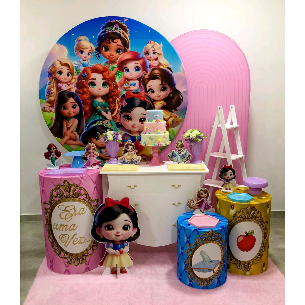 Princesas Baby Ia - Kit 3 - Creare Decorações 