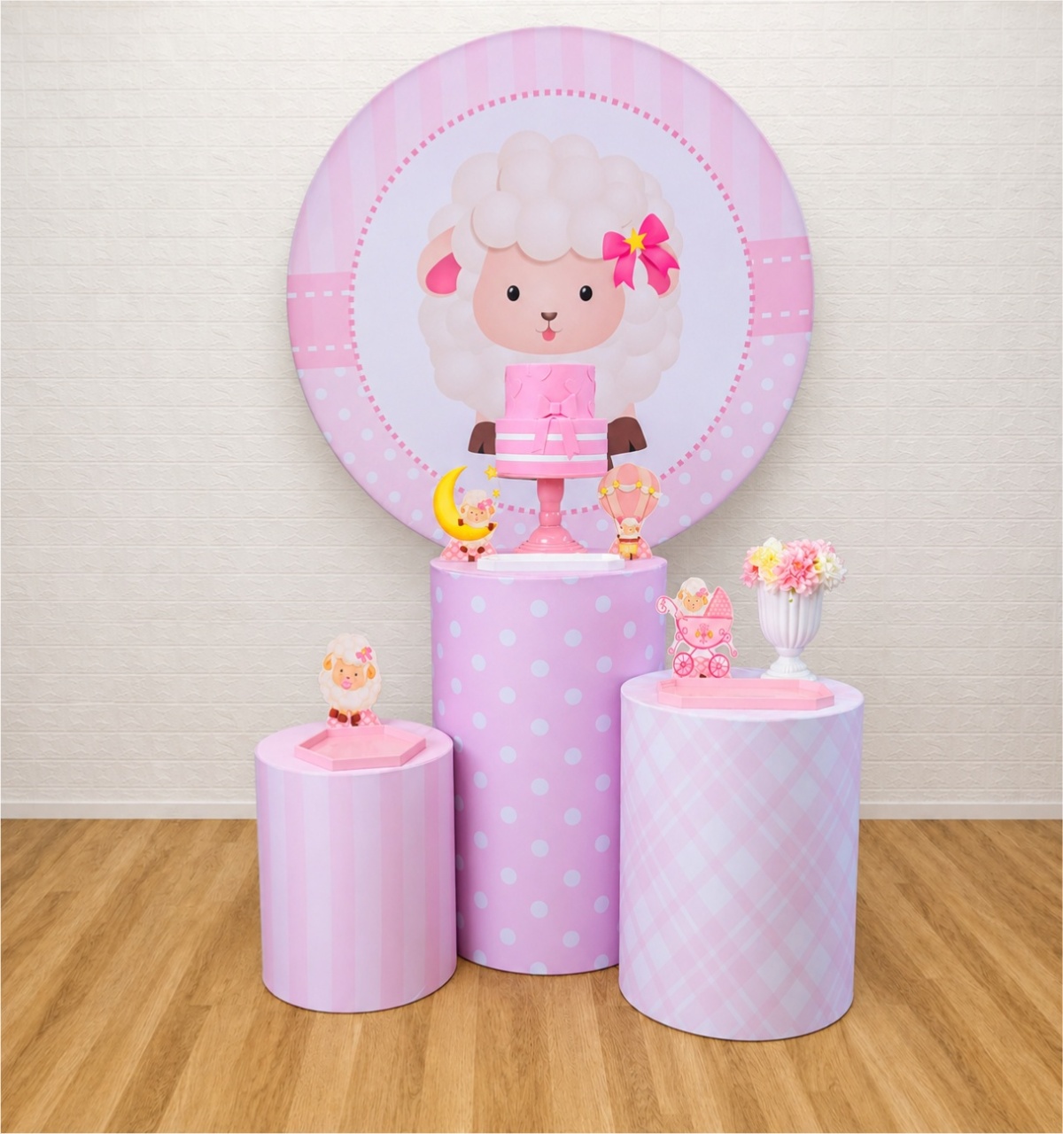 Ovelhinha Rosa - Kit 1 - Creare Decorações 