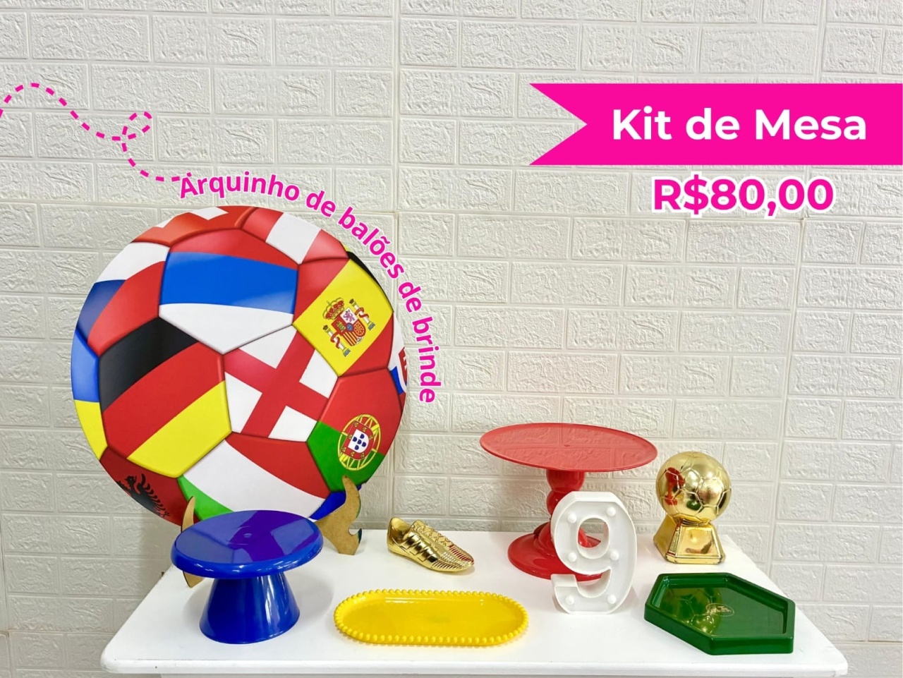 Kit de Mesa Copa Do Mundo  - Creare Decorações 