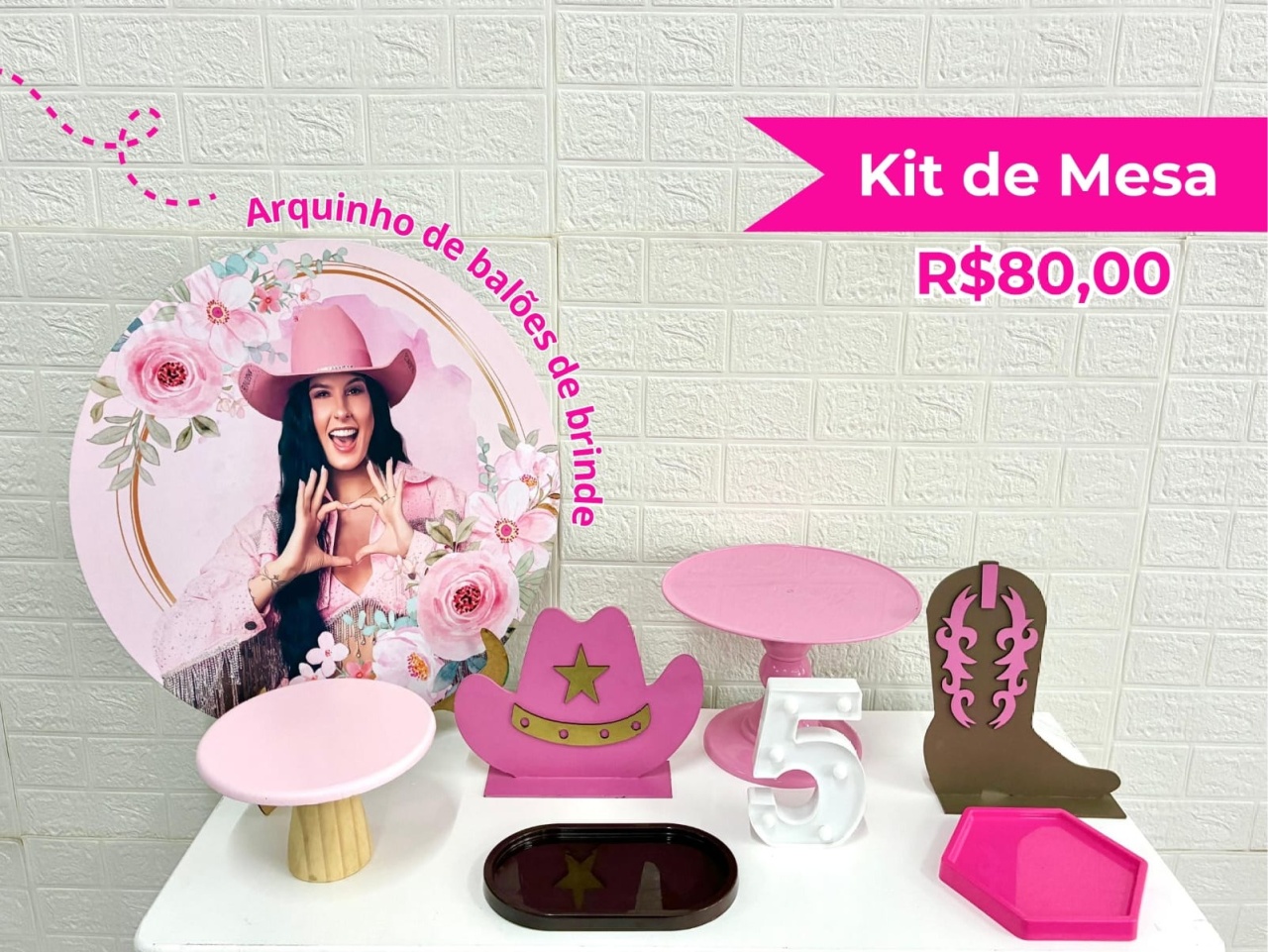 Kit de Mesa Ana Castela - Creare Decorações 