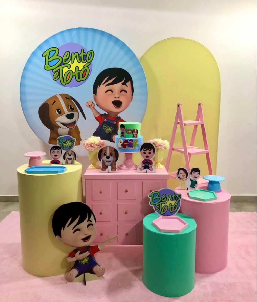 Bento E Totó Menina - Kit 3 - Creare Decorações 