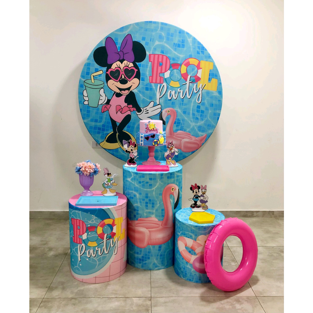 Minnie Pool Party - Kit 1 - Creare Decorações 