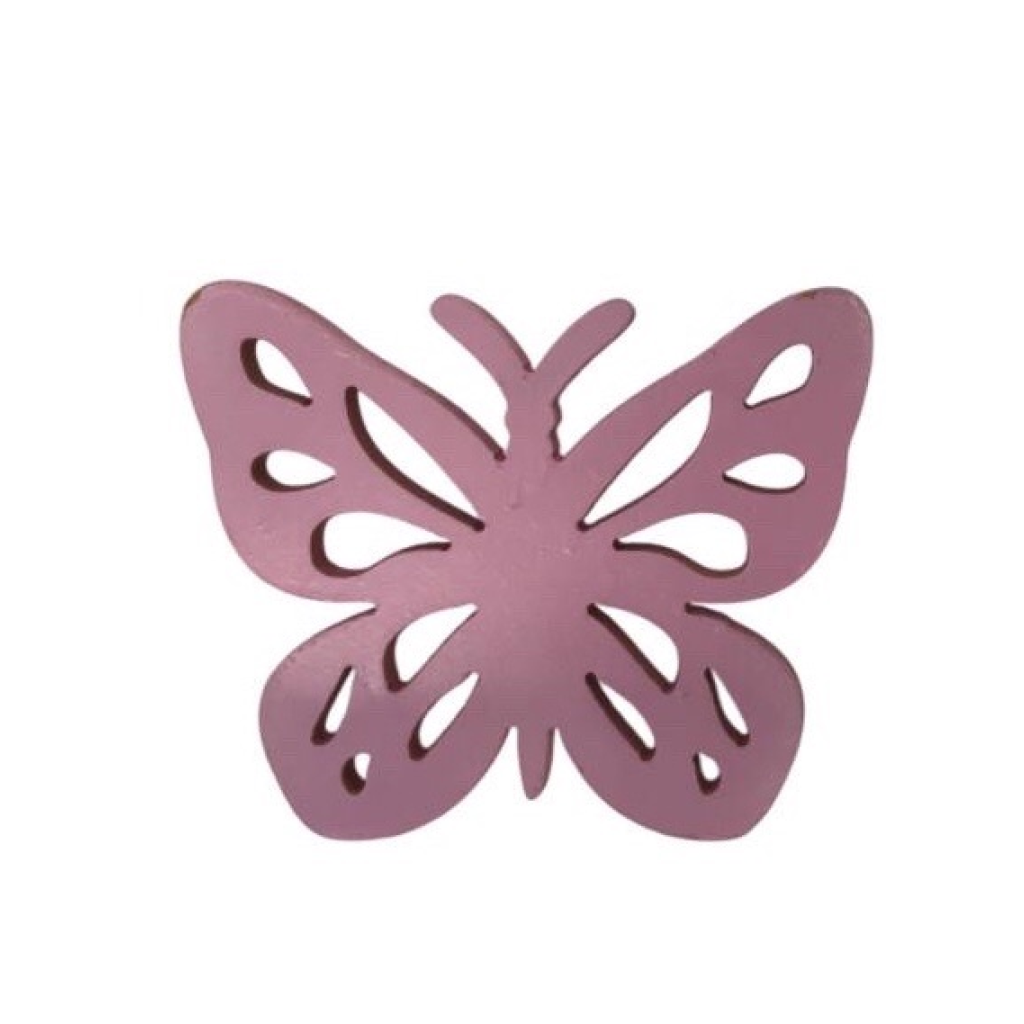 Borboleta de Mesa Mdf Rosa Jardim Encantado - Creare Decorações 