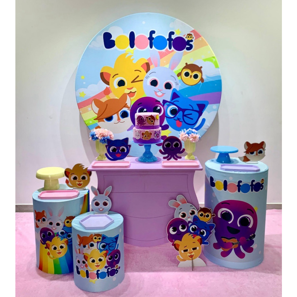 Bolofofos Menina Lilás - Kit 2 - Creare Decorações 