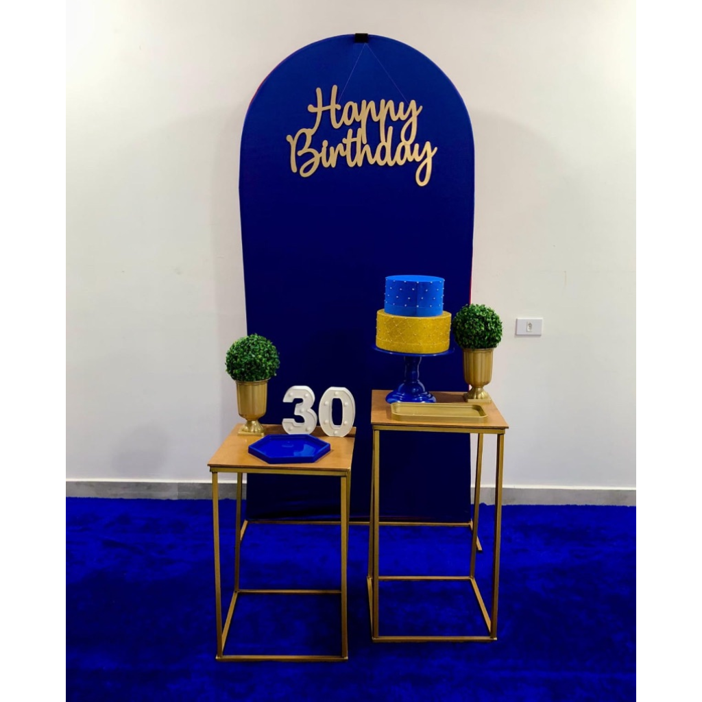 Azul E Dourado Kit 1 - Creare Decorações 