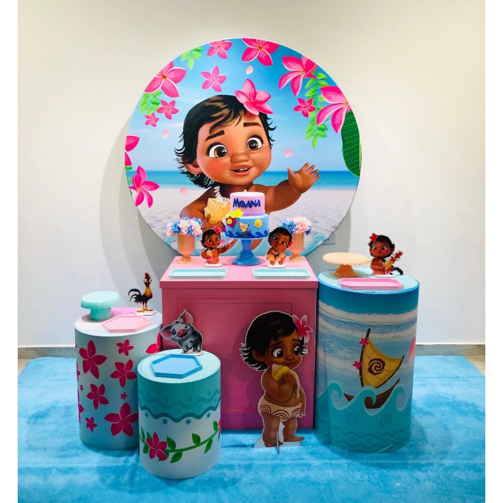 Moana Baby - Kit 2 - Creare Decorações 