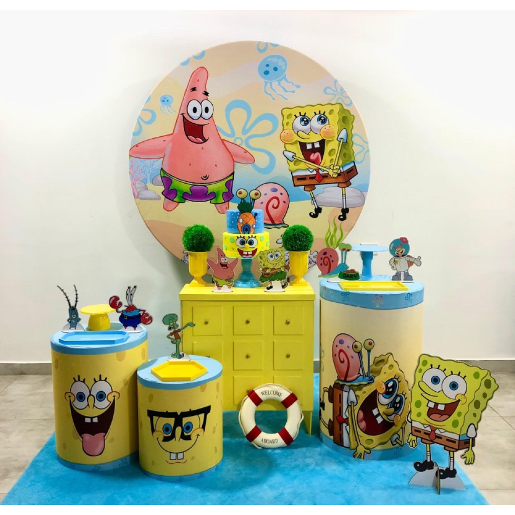 Bob Esponja Menino - Kit 2 - Creare Decorações 