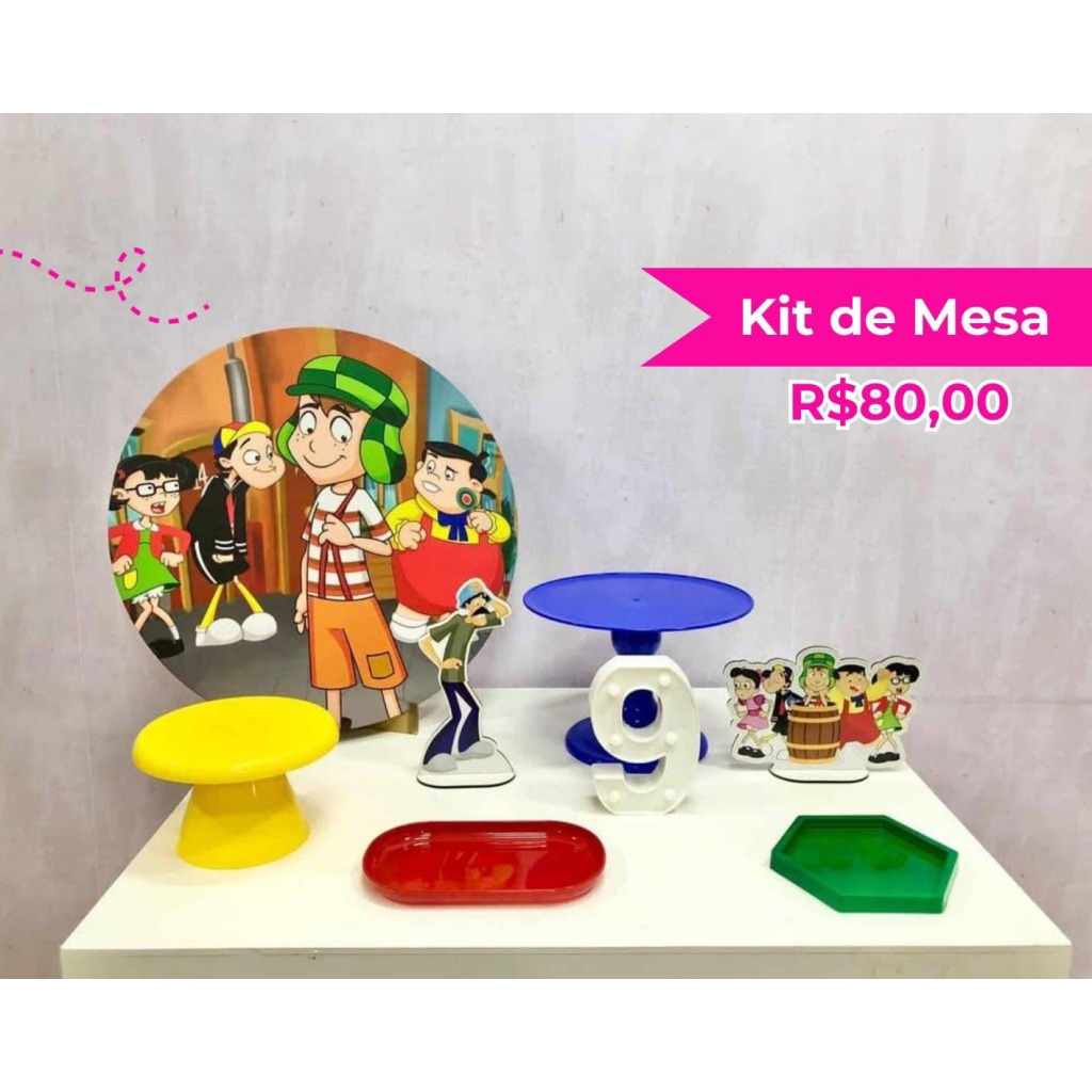 Kit de Mesa Chaves - Creare Decorações 