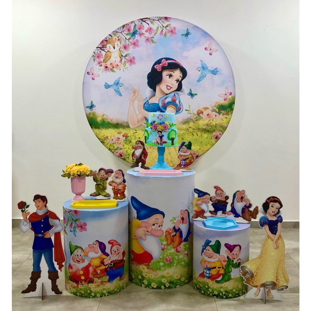Branca de Neve Jardim - Kit 1 - Creare Decorações 