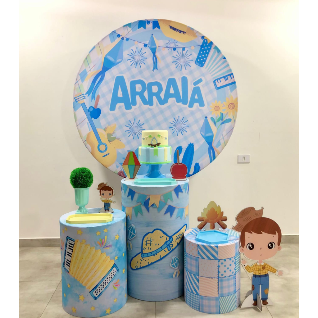 Arraiá Azul - Kit 1 - Creare Decorações 