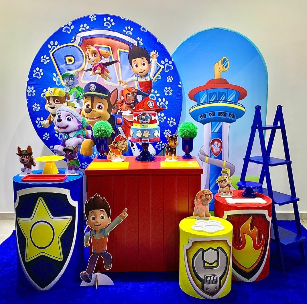Patrulha Canina Azul - Kit 3 - Creare Decorações 