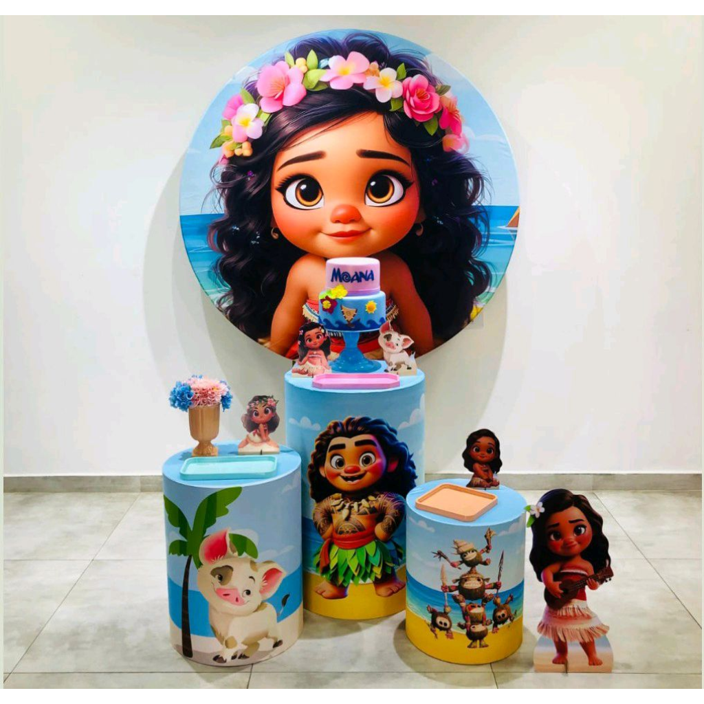 Moana Cute Ia - Kit 1 - Creare Decorações 