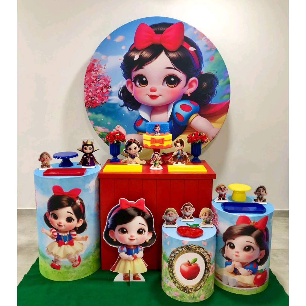 Branca de Neve Baby Ia - Kit 2 - Creare Decorações 