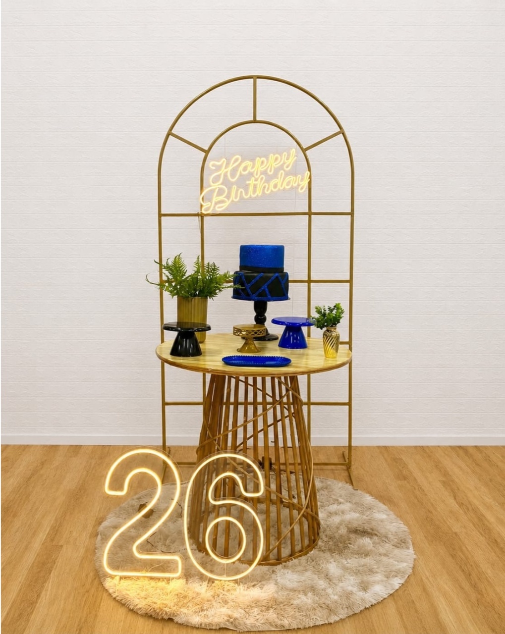 Azul E Dourado - Coleção Vime - Creare Decorações 