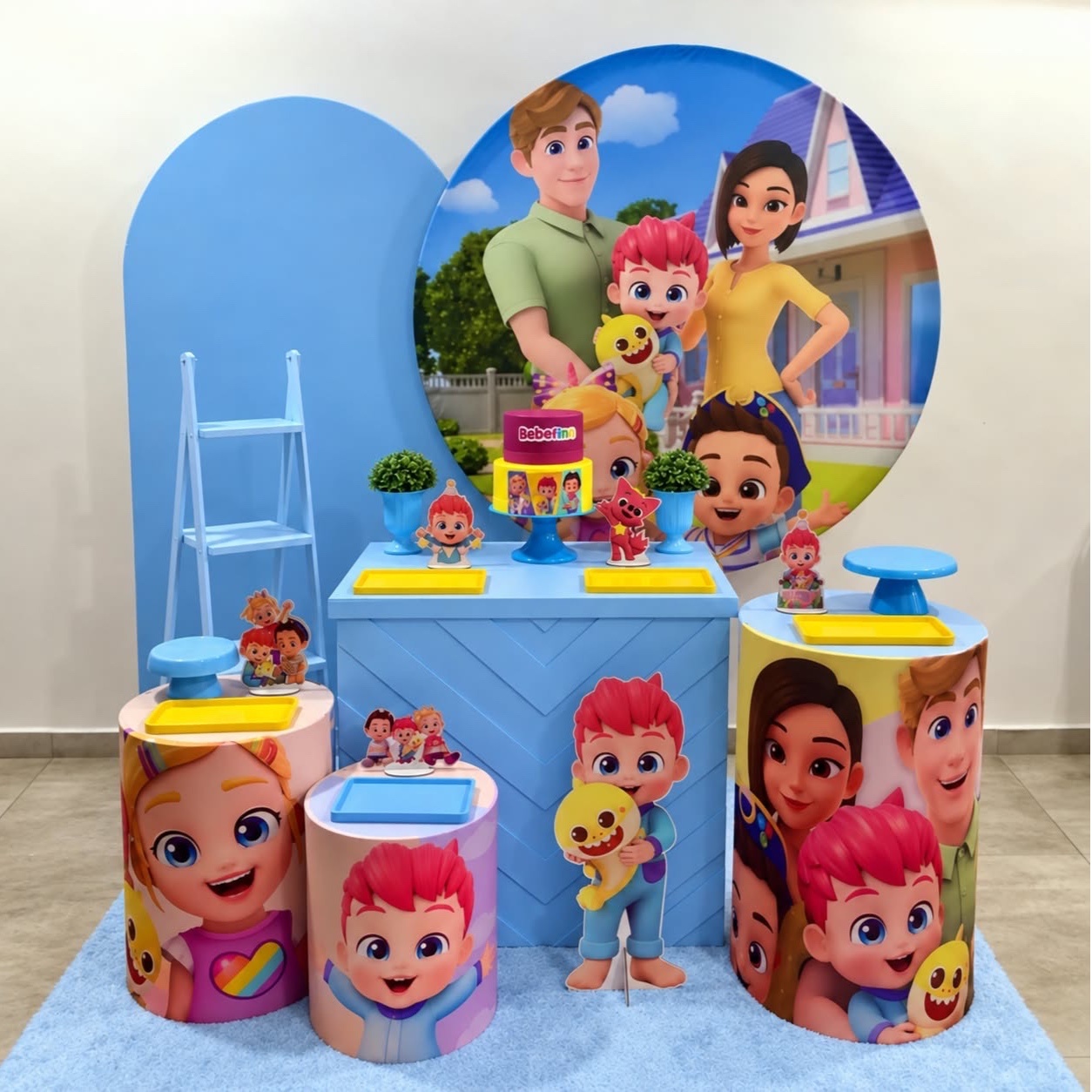 Bebefinn Azul - Kit 3 - Creare Decorações 