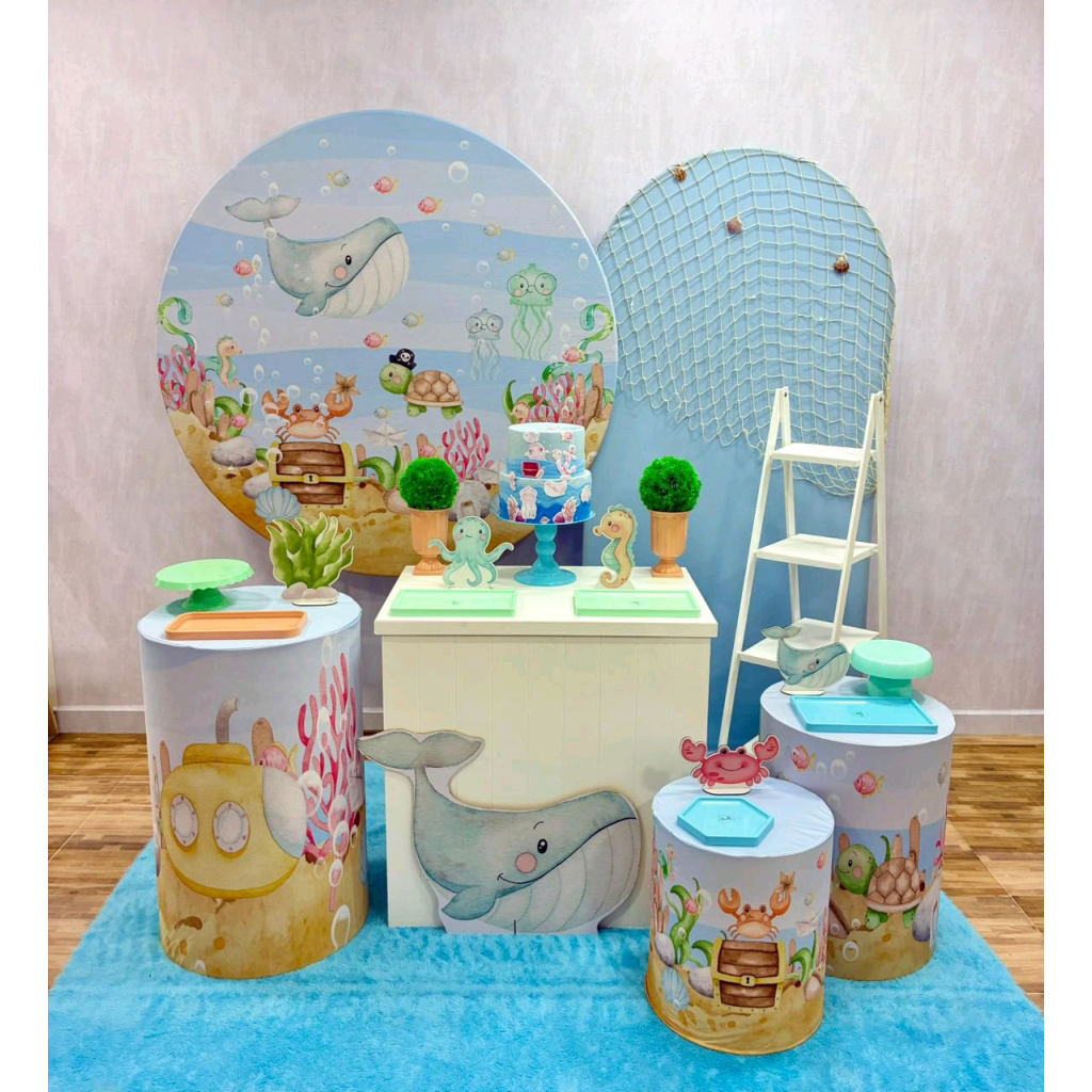 Fundo Do Mar - Kit 3 - Creare Decorações 