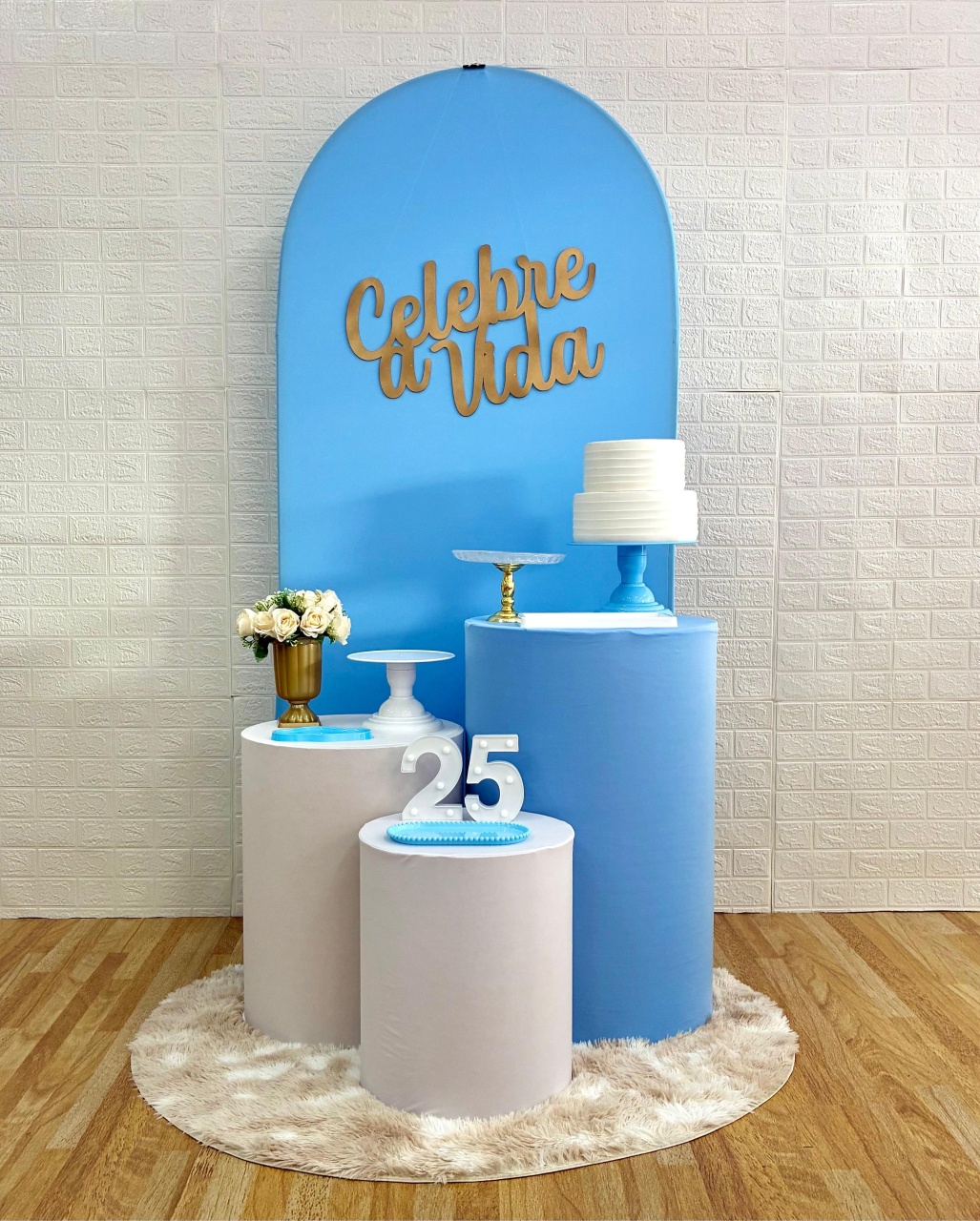 Kit Celebre Azul Bebê - Creare Decorações 