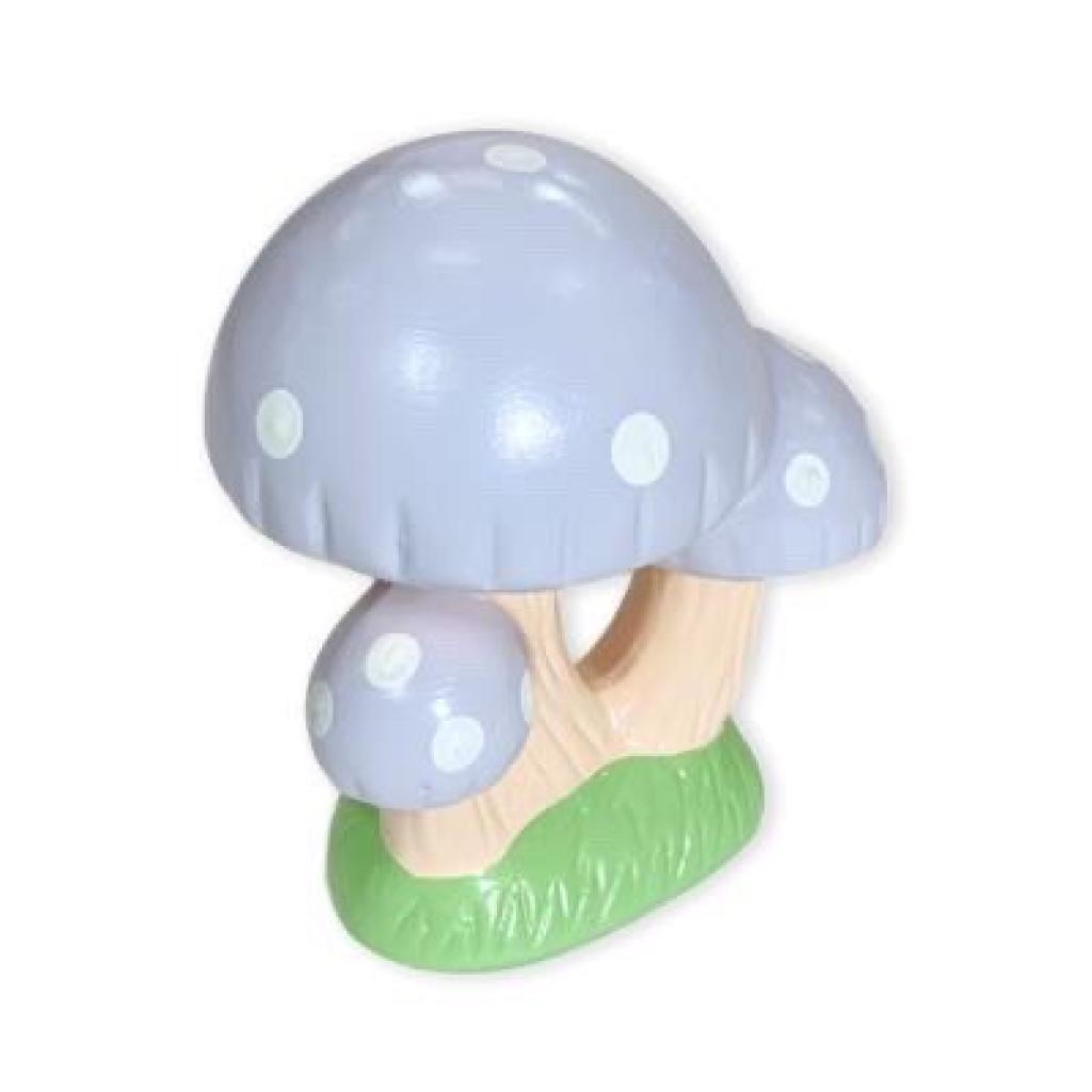 Cogumelo Lilás Cerâmica - Creare Decorações 