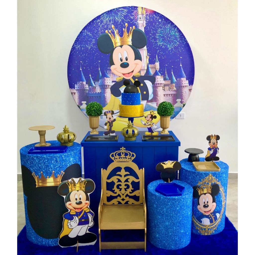Mickey Realeza Kit 2 + Adicional Cadeirinha - Creare Decorações 