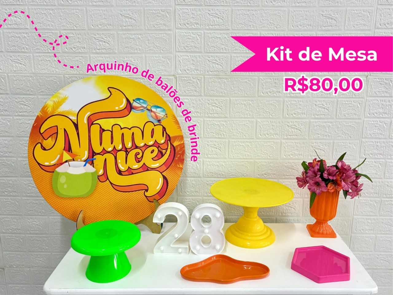 Kit de Mesa Numa Nice - Creare Decorações 