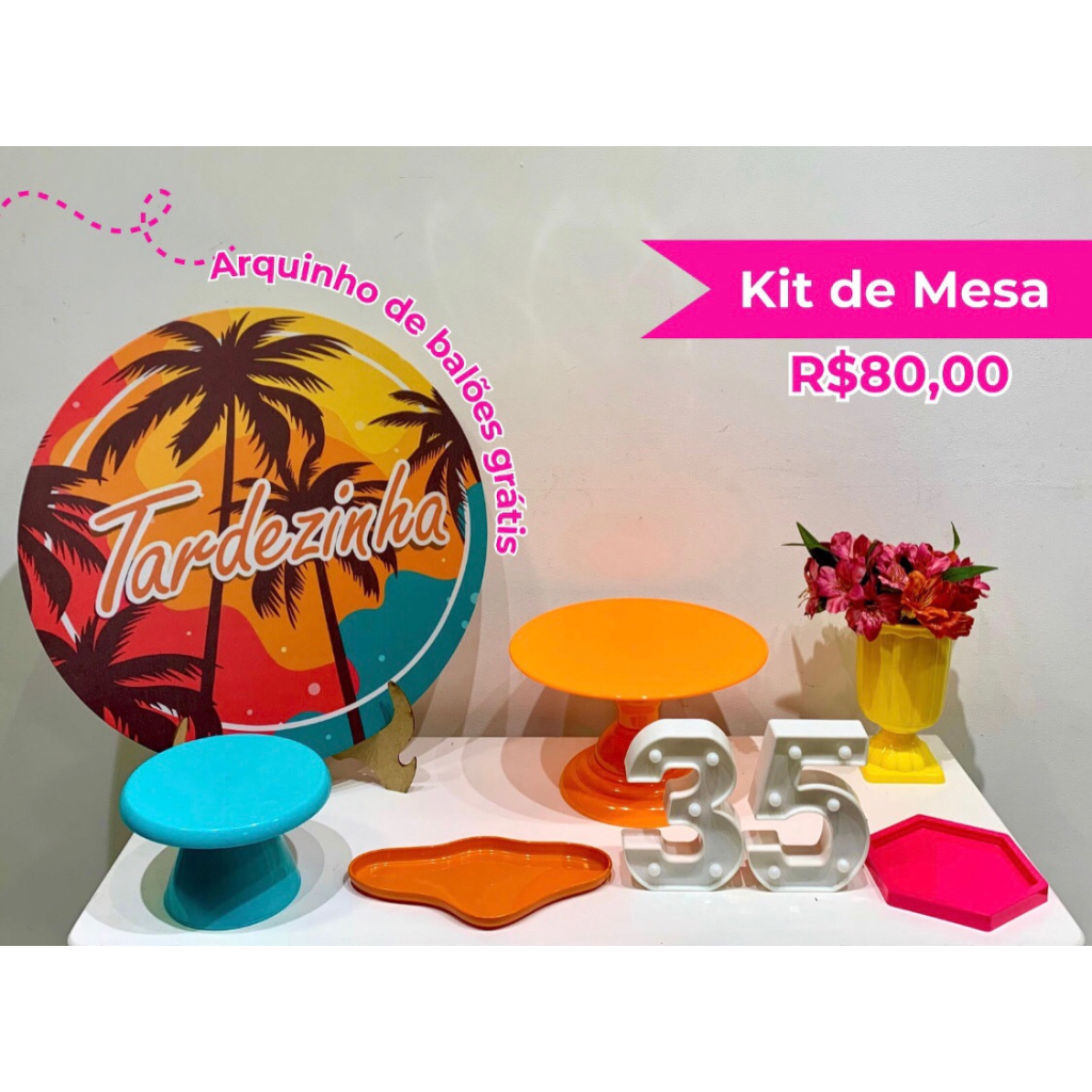 Kit de Mesa Tardezinha - Creare Decorações 