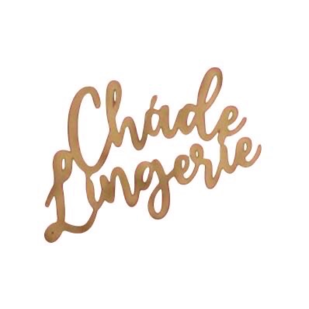 Plaquinha Mdf Chá de Lingerie - Creare Decorações 
