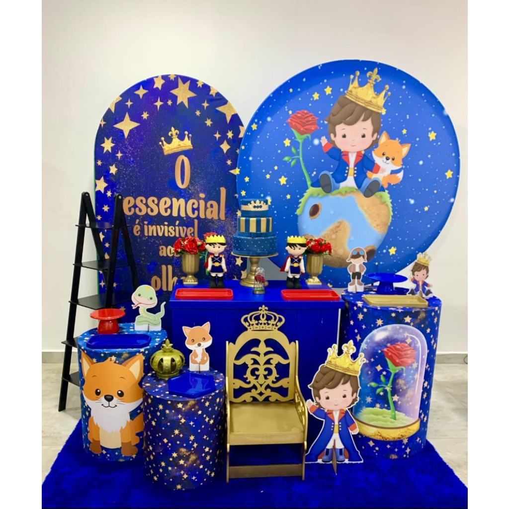 Pequeno Príncipe Kit 3 + Cadeirinha Realeza - Creare Decorações 
