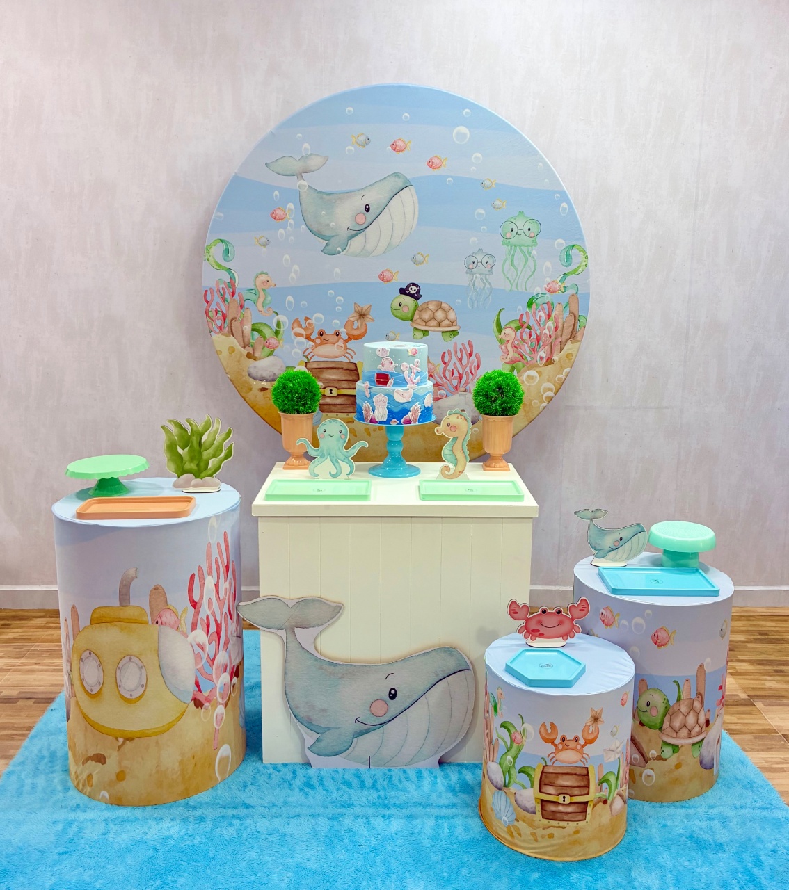 Fundo Do Mar - Kit 2 - Creare Decorações 