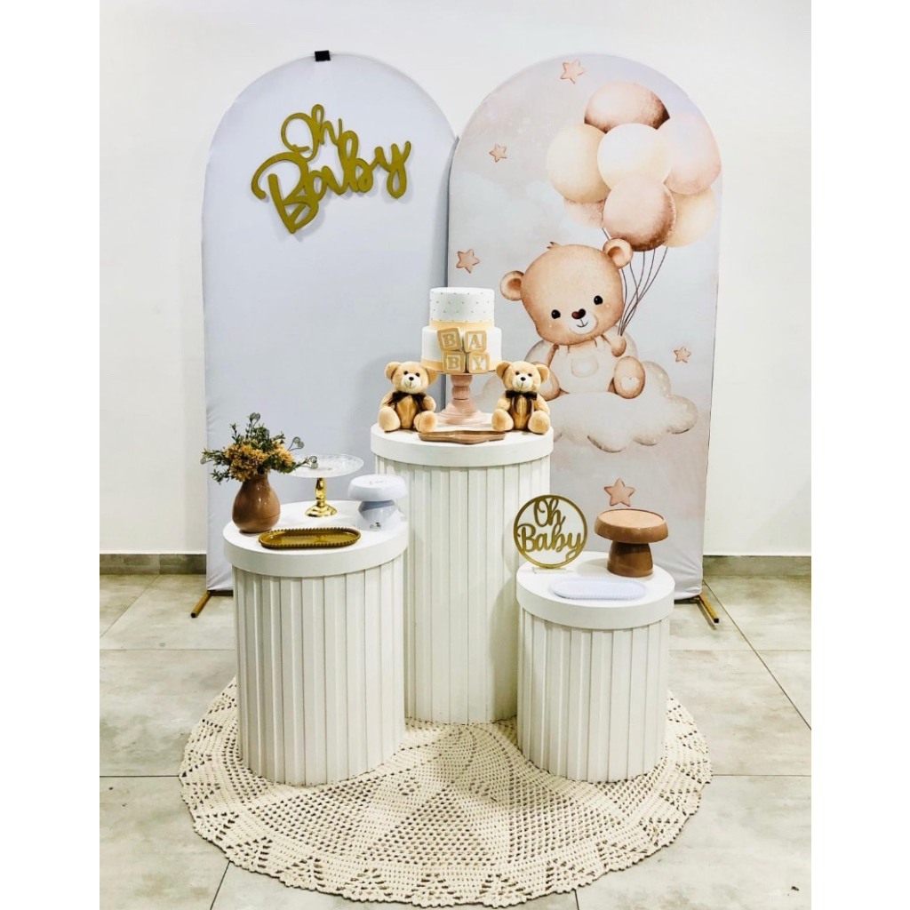 Chá de Bebê/Revelação Neutro 2 - Composição  - Creare Decorações 