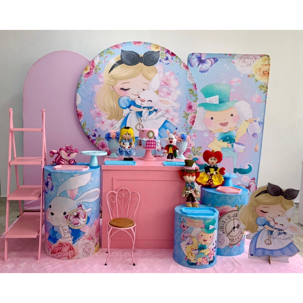 Alice No País das Maravilhas Kit 4 - Creare Decorações 