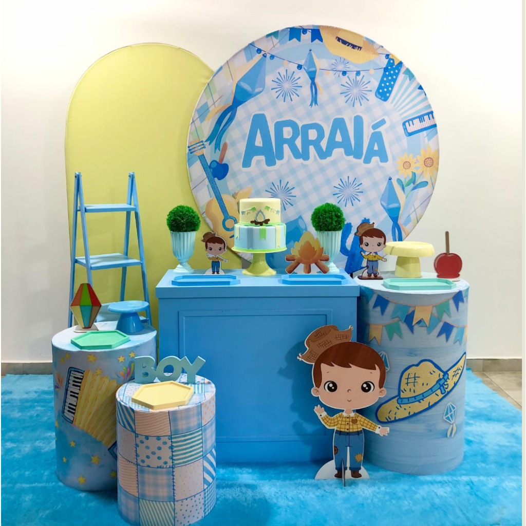 Arraiá Azul - Kit 3 - Creare Decorações 