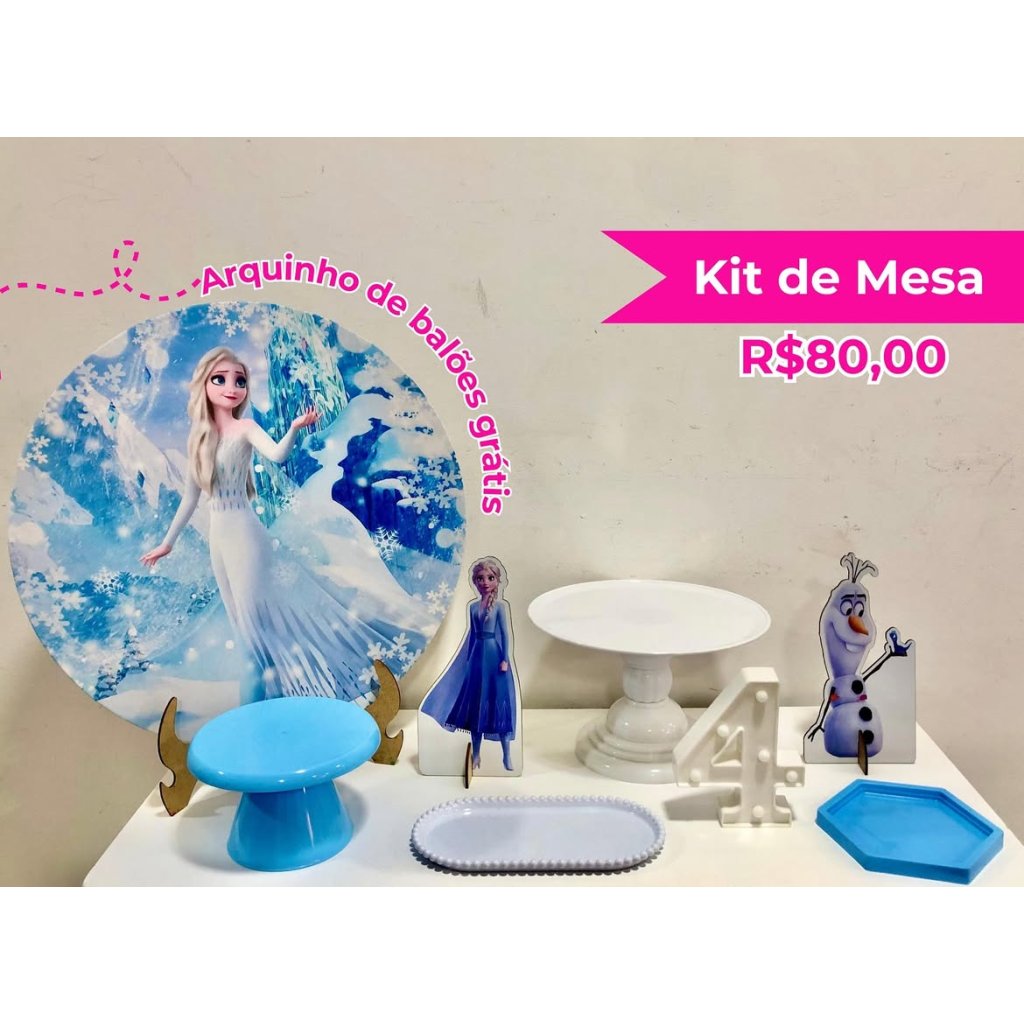 Kit de Mesa Elsa - Creare Decorações 