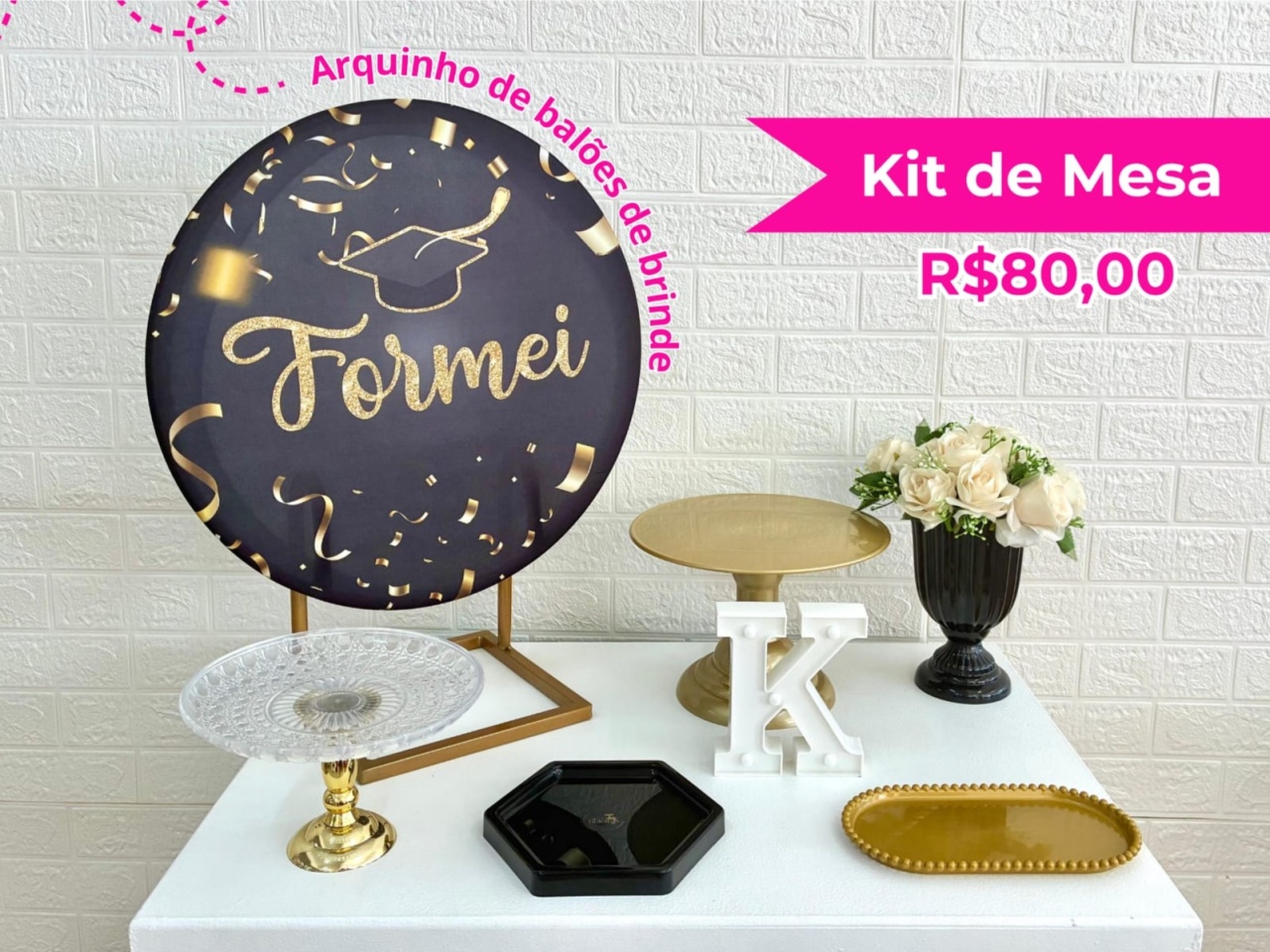 Kit de Mesa Formatura - Creare Decorações 