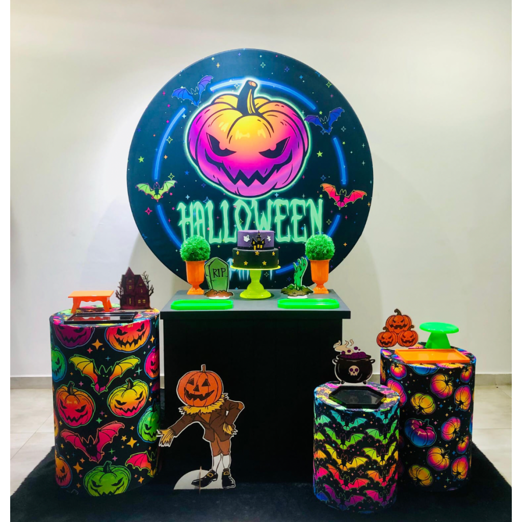 Halloween Neon - Kit 2 - Creare Decorações 